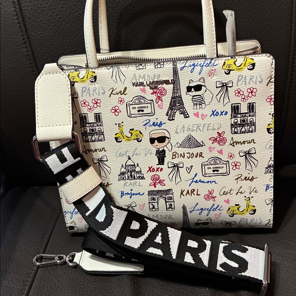 Karl Lagerfeld Maybelle satchel Parisian icons